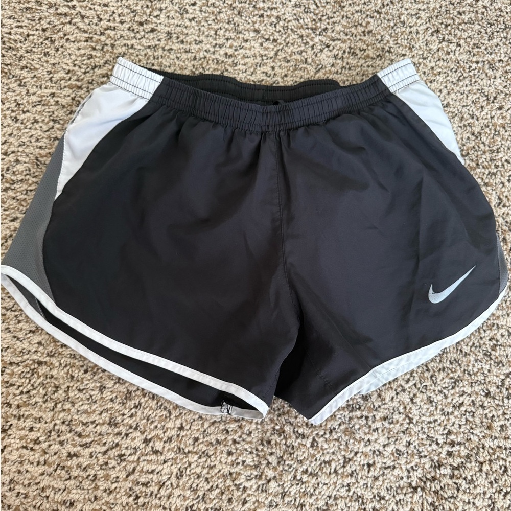 Nike Black and Gray Athletic Shorts Lightweight Design